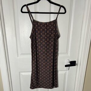 Louis Vuitton Brown Monogram Mini Dress